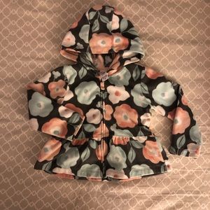 Carter’s Floral Fleece Infant Baby Toddler Jacket 24 months / 2T Like New!